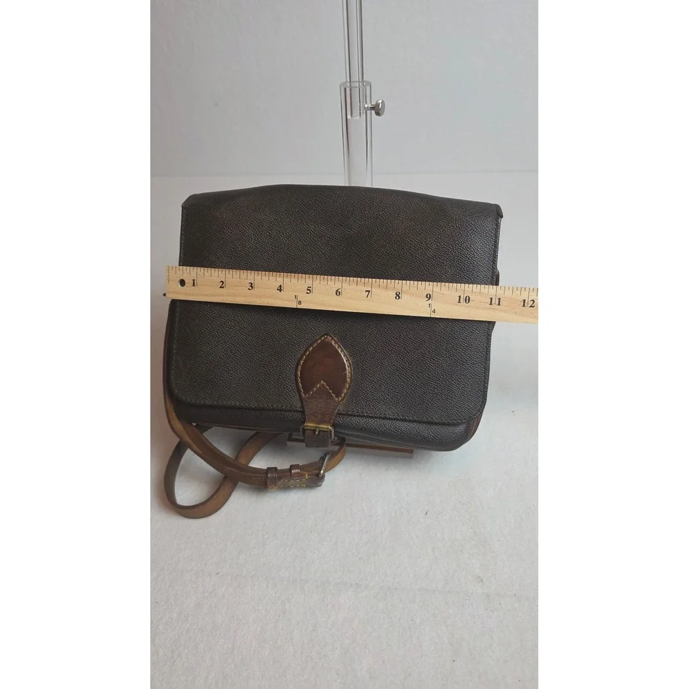 Authentic Vintage Louis Vuitton Monogram Cartouchière 26 GM Crossbody Bag - 1985